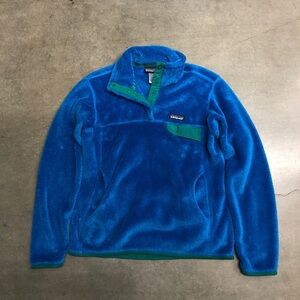 Patagonia Women’s Re-Tool Snap-T Pullover Size Small Blue/Green STY25442